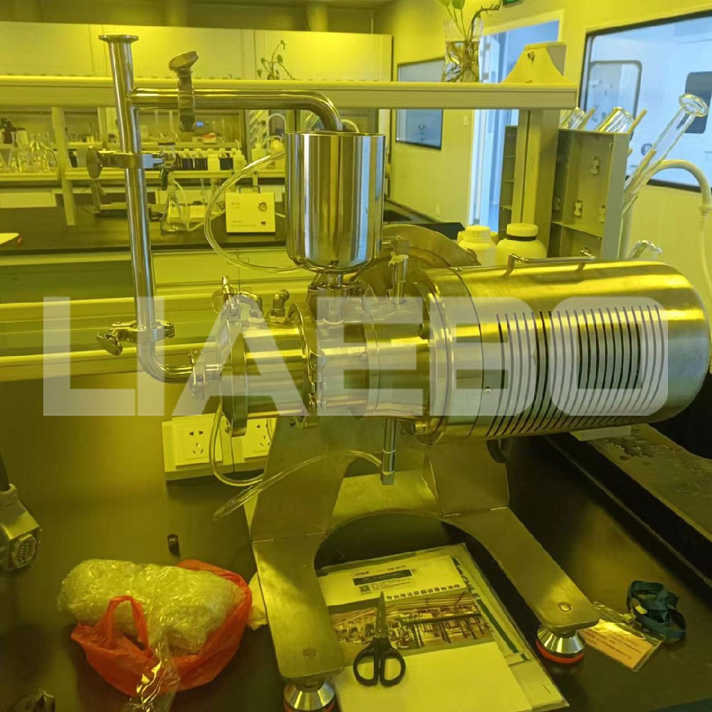 廣東某科技公司0.2L實驗室砂磨機(jī)調(diào)試成功